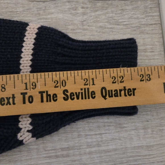 Polo Ralph Lauren Sweater Stripes Womens Size XL Red Shoulder Patches Cotton Hea - Picture 7 of 7